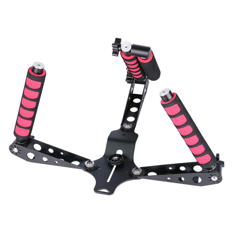 YELANGU D6-2 Rig I Multifunctional Handles Camera Shoulder Mount for DSLR Camera / Video Camera(Red)
