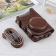 Full Body Camera PU Leather Case Bag with Strap for Samsung Galaxy Camera EK-GC100 / EK-GC110 / EK-GC200(Coffee) - Leather Bag by PMC TechLife | Online Shopping South Africa | PMC TechLife