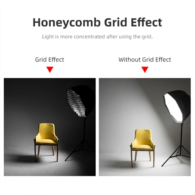 TRIOPO S65 Diameter 65cm Honeycomb Grid Octagon Softbox Reflector Diffuser for Studio Speedlite Flash Softbox