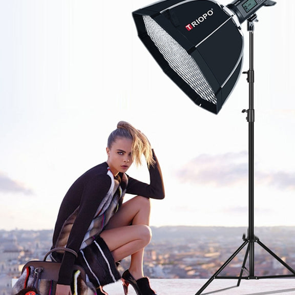TRIOPO S65 Diameter 65cm Honeycomb Grid Octagon Softbox Reflector Diffuser for Studio Speedlite Flash Softbox