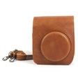 PU Leather Camera Protective bag for FUJIFILM Instax Mini 90 Camera, with Adjustable Shoulder Strap(Brown) - free shipping - PMC TechLife - Order now!