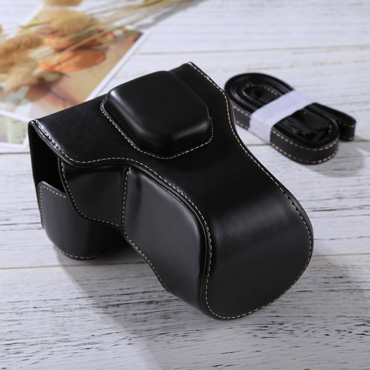Full Body Camera PU Leather Case Bag with Strap for FUJIFILM XT10 / XT20 (16-50mm / 18-55mm Lens)(Black)