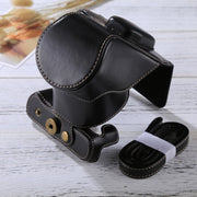 Full Body Camera PU Leather Case Bag with Strap for FUJIFILM XT10 / XT20 (16-50mm / 18-55mm Lens)(Black)