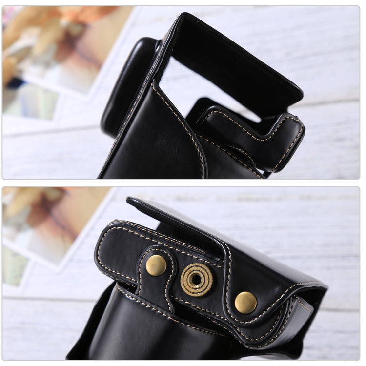 Full Body Camera PU Leather Case Bag with Strap for FUJIFILM XT10 / XT20 (16-50mm / 18-55mm Lens)(Black)