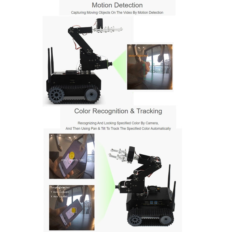 Waveshare JETANK AI Tracked Mobile Robot Kit, Based on Jetson Nano, EU Plug