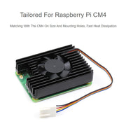 Waveshare Dedicated All-in-One 3007 Cooling Fan for Raspberry Pi CM4, Speed Adjustable, with Thermal Tapes