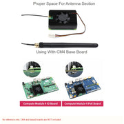 Waveshare Dedicated All-in-One 3007 Cooling Fan for Raspberry Pi CM4, Speed Adjustable, with Thermal Tapes