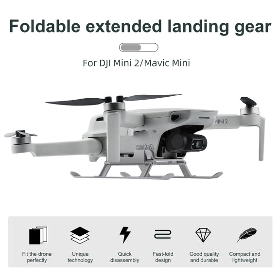 STARTRC 1106837 Shockproof Quick Release Anti-collision Landing Gear Height Extender Holder for DJI Mini 2 / Mavic Mini(Grey)