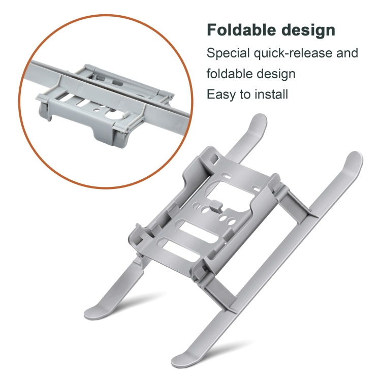 STARTRC 1106837 Shockproof Quick Release Anti-collision Landing Gear Height Extender Holder for DJI Mini 2 / Mavic Mini(Grey)