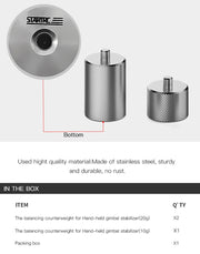 STARTRC Adjustment Balancing Weight Anti-Shake 50g Counterweight for DJI OM4 / OSMO Mobile 3 Gimbal Stabilizer