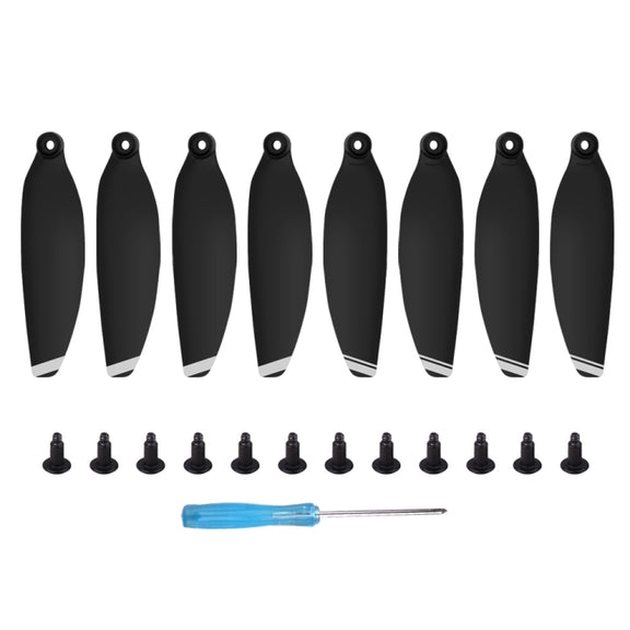 8 PCS/Set Sunnylife 4726F Low Noise Quick-release Wing Propellers for DJI Mini SE / 2 / 2 SE / 4K(Silver)
