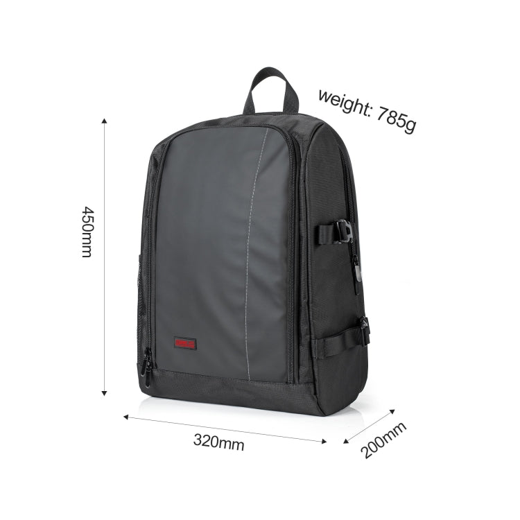 Shoulders Decompression Backpack for DJI Mavic 3 / DSLR Cameras(Black)