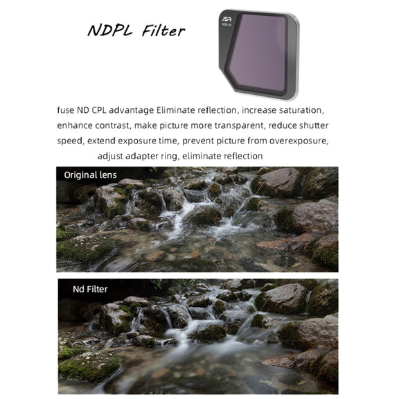 JSR Drone 4 in 1 ND8PL+ND16PL+ND32PL+ND64PL Lens Filter for DJI Mavic 3