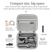 For DJI Osmo Mobile 6 STARTRC Portable Shockproof Water-resistant PU Case Bag(Dark Gray)
