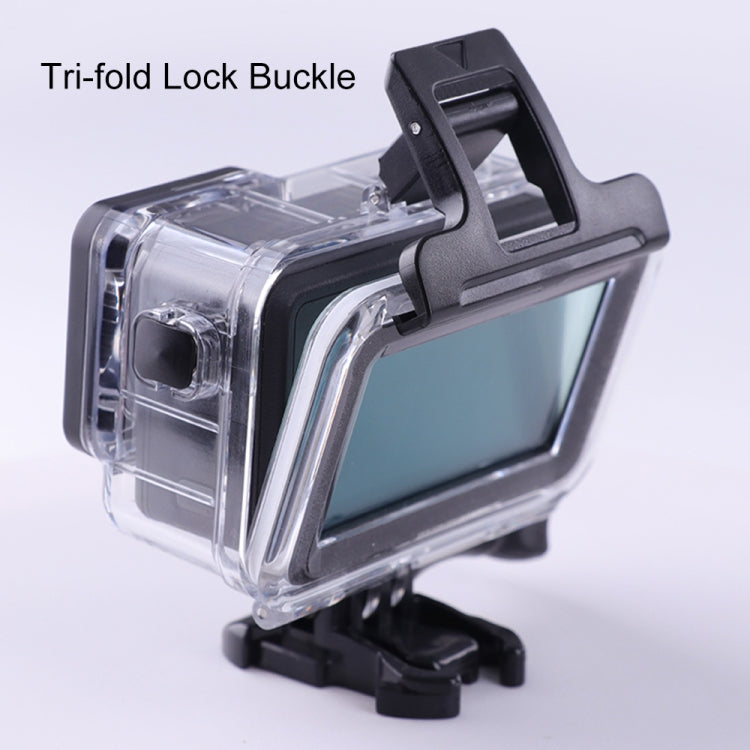 For DJI Osmo Action 3 / 4 Touch Screen 5m Underwater Water-resistant Housing Diving Case (Transparent)