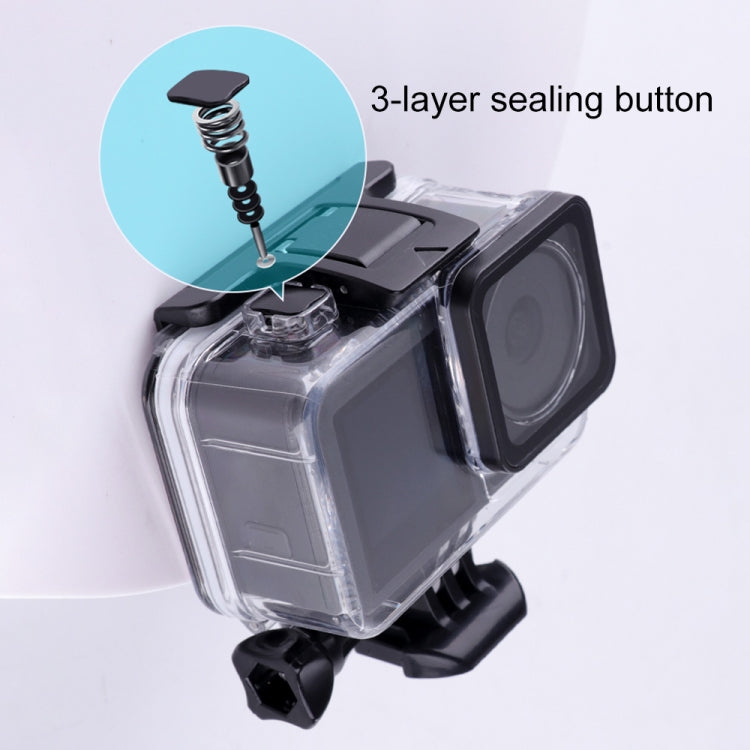 For DJI Osmo Action 3 / 4 Touch Screen 5m Underwater Water-resistant Housing Diving Case (Transparent)