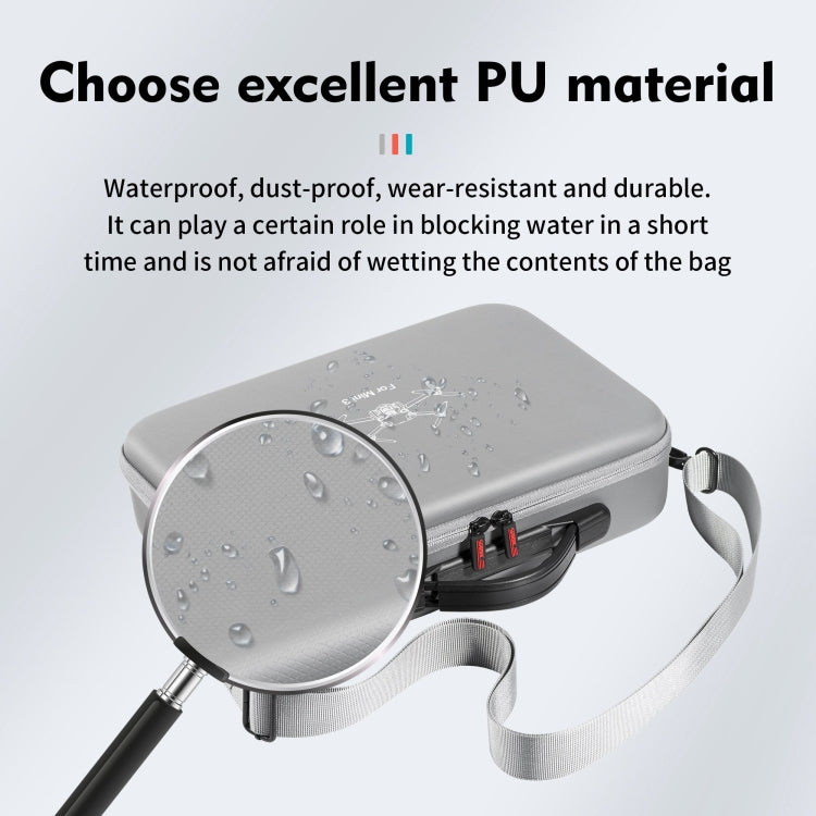 For DJI Mini 3 / RC with Screen STARTRC Shoulder Storage Bag Handbag (Grey)