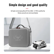 For DJI Mini 3 Pro / RC with Screen STARTRC Water-resistant Shoulder Storage Bag Handbag(Grey)