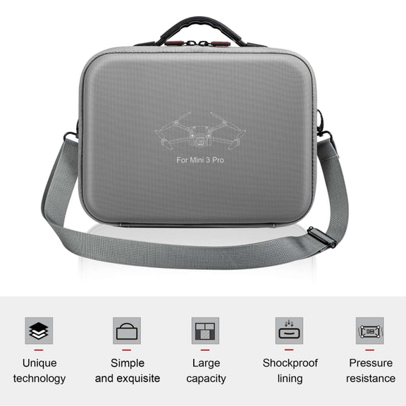 For DJI Mini 3 Pro / RC with Screen STARTRC Water-resistant Shoulder Storage Bag Handbag(Grey)