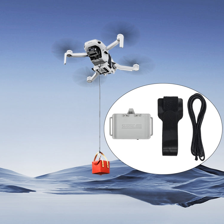 For DJI Mini 2 / Mini 2 SE / Mini 3 / Pro STARTRC Air-Dropping System Thrower Parabolic Bracket (Grey)