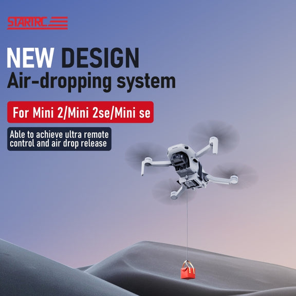 For DJI Mini 2 / Mini 2 SE / Mini 3 / Pro STARTRC Air-Dropping System Thrower Parabolic Bracket (Grey)