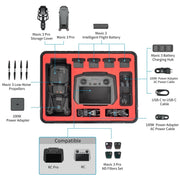 STARTRC ABS Water-resistant Shockproof Suitcase for DJI Mavic 3 Pro / RC / RC Pro (Black)