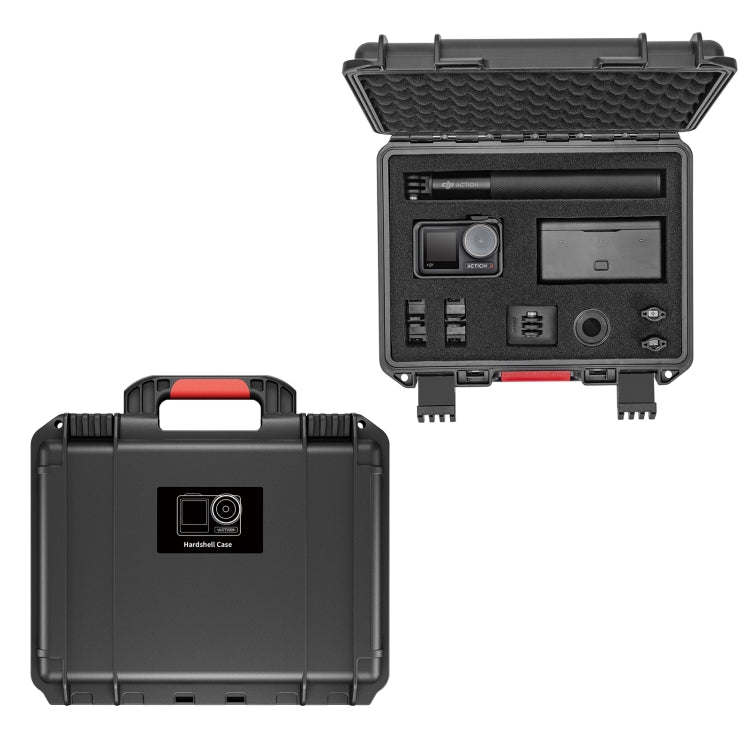 For DJI Action 5 Pro / 4 / 3 STARTRC Water-resistant PP Full Kit Suitcase Storage Box (Black)