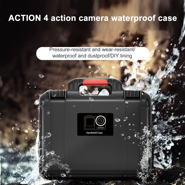 For DJI Action 5 Pro / 4 / 3 STARTRC Water-resistant PP Full Kit Suitcase Storage Box (Black)