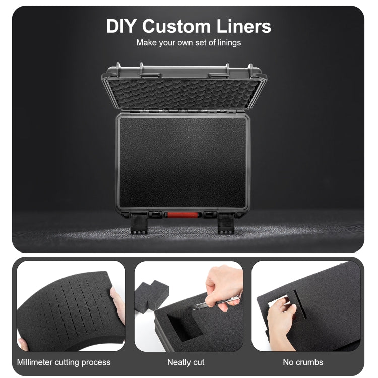 For DJI Action 5 Pro / 4 / 3 STARTRC Water-resistant PP Full Kit Suitcase Storage Box (Black)