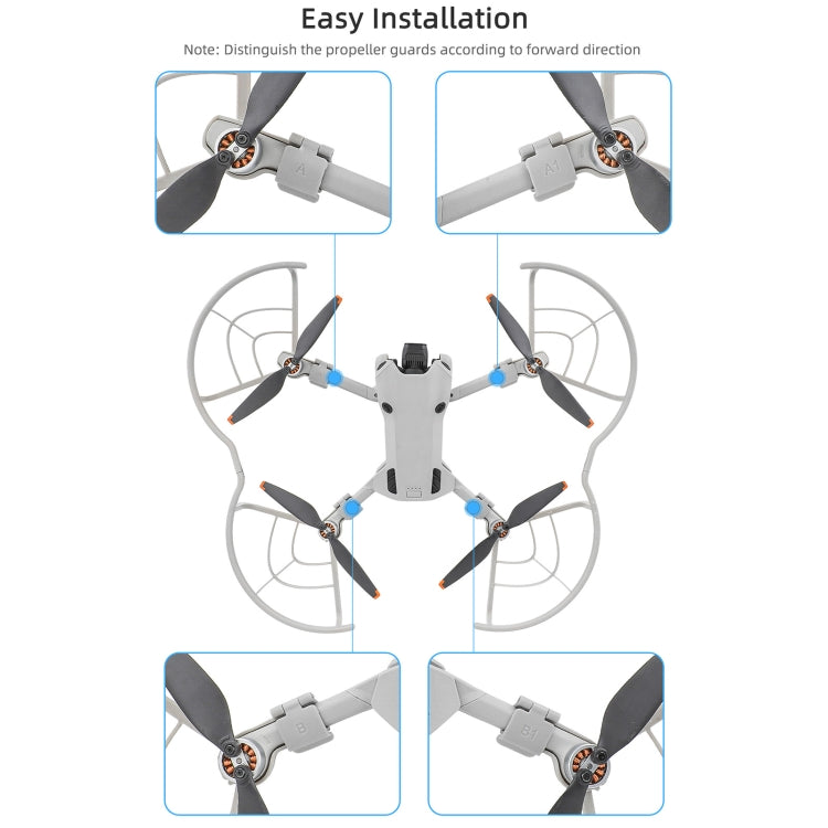 For DJI Mini 4 Pro Sunnylife N4P-KC712 Drone Propeller Protective Guard Anti-collision Ring (Grey)