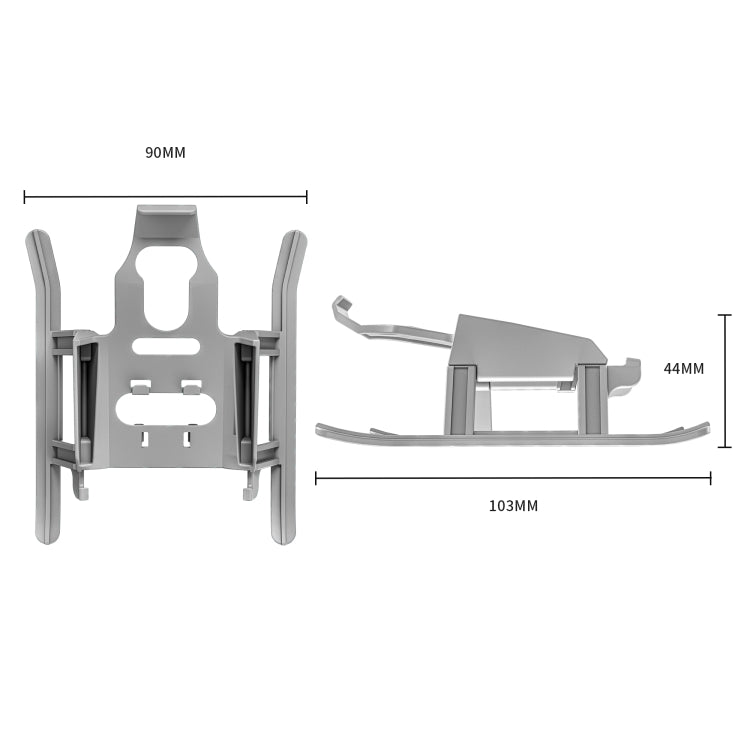 For DJI Mini 4 Pro STARTRC Folding Anti-fall Anti-dirt Heightened Landing Gear Training Rack (Grey)