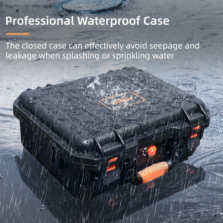 For DJI Avata Sunnylife AQX-6-U Upgraded Water-resistant Shockproof Safety Carry Case Storage Bag (Black)