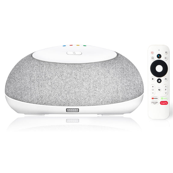 MECOOL KA1 Smart TV Speaker Android 11 TV Box with Remote Control, Amlogic S905X4 Quad Core Cortex-A55, 4GB+32GB, Dual-Band / Bluetooth / Ethernet / OTT(US Plug)