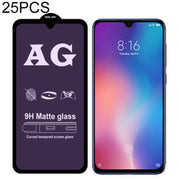 25 PCS AG Matte Anti Blue Light Full Cover Tempered Glass For Xiaomi Redmi Note 6