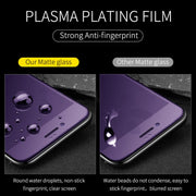 25 PCS AG Matte Anti Blue Light Full Cover Tempered Glass For Xiaomi Redmi Note 7