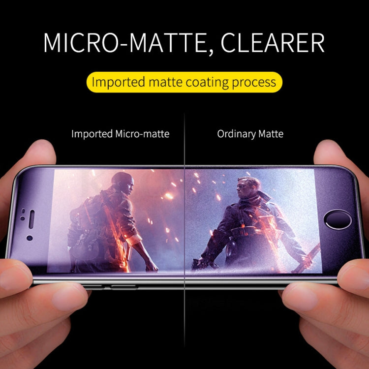 25 PCS AG Matte Anti Blue Light Full Cover Tempered Glass For Xiaomi Redmi Note 7