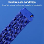 22mm Universal Nylon Weave Watch Band(Black)