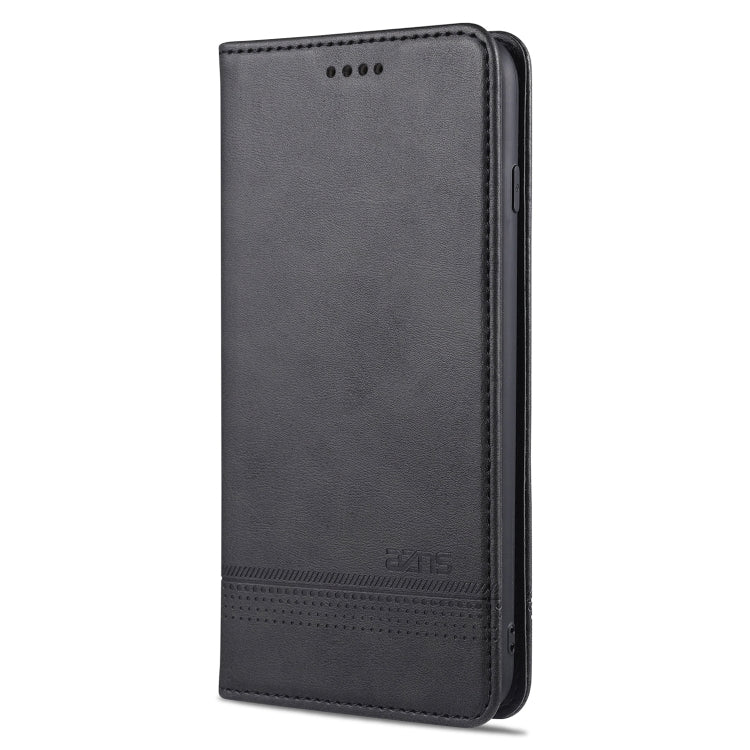 AZNS Magnetic Calf Texture Horizontal Flip Leather Case with Card Slots & Holder & Wallet For iPhone 8 / 7(Black)