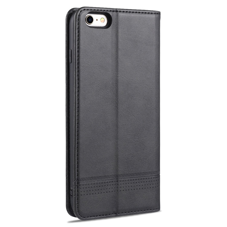 AZNS Magnetic Calf Texture Horizontal Flip Leather Case with Card Slots & Holder & Wallet For iPhone 8 / 7(Black)