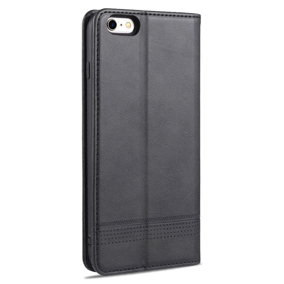 AZNS Magnetic Calf Texture Horizontal Flip Leather Case with Card Slots & Holder & Wallet For iPhone 8 / 7(Black)