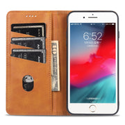 AZNS Magnetic Calf Texture Horizontal Flip Leather Case with Card Slots & Holder & Wallet For iPhone 8 / 7(Black)