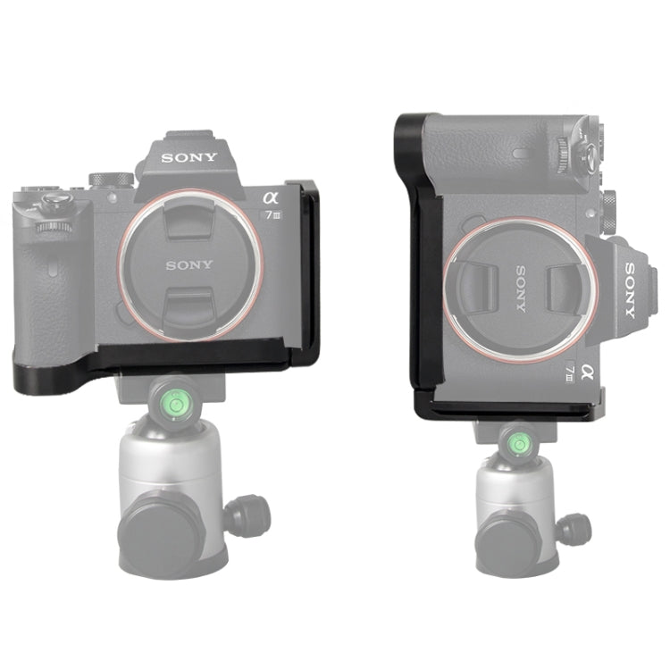 BEXIN A73 L-plate  Camera Vertical Clapper  for A7M3 A7III A7RIII Camera(Black)