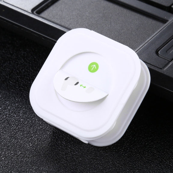 2 Pairs Soft Silicone Ear Caps with Net for AirPods Earphones, Size:S