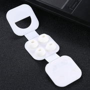 2 Pairs Soft Silicone Ear Caps with Net for AirPods Earphones, Size:M