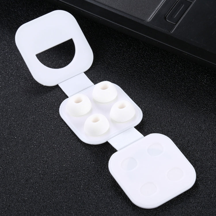 2 Pairs Soft Silicone Ear Caps with Net for AirPods Earphones, Size:L