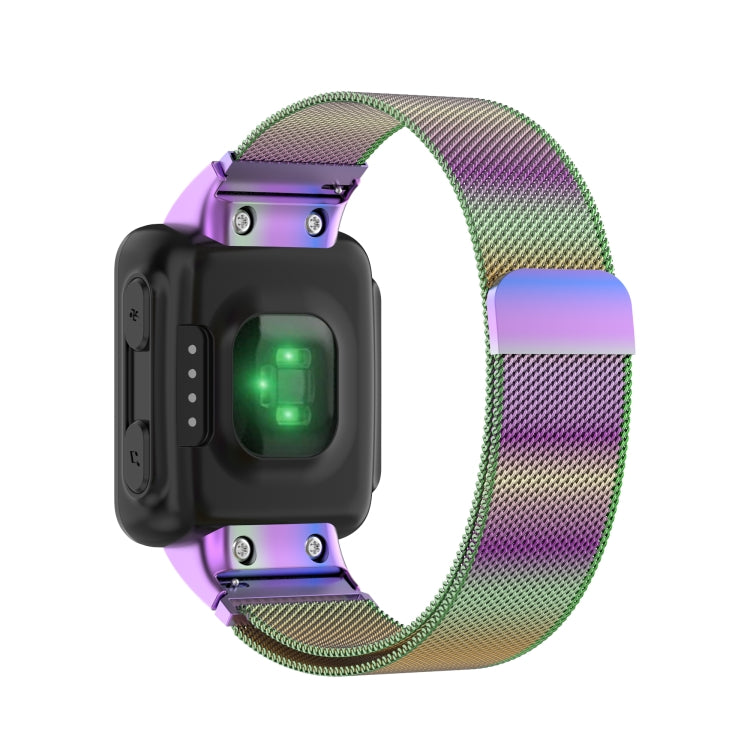 Compatible with Garmin Compatible witherunner 35 / 30 Milanese Watch Band(Colorful)