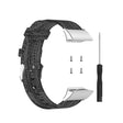 Compatible with Garmin Compatible witherunner 35 / 30 Universal Nylon Canvas Watch Band(Grey)