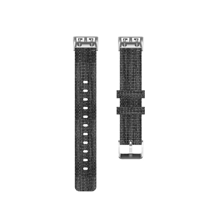 Compatible with Garmin Compatible witherunner 35 / 30 Universal Nylon Canvas Watch Band(Grey)