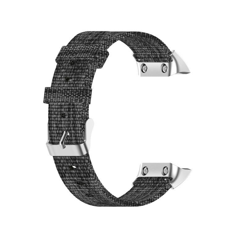 Compatible with Garmin Compatible witherunner 35 / 30 Universal Nylon Canvas Watch Band(Grey)