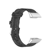 Compatible with Garmin Compatible witherunner 35 / 30 Universal Nylon Canvas Watch Band(Grey)